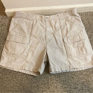 Savane Beige/Tan Casual Cotton Shorts  Size W40